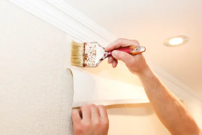 Pose de papier peint à Andoins — revêtements muraux et toiles de verre